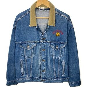 Vintage Ricky Van Shelton Country Music Backroad Blue Jean Denim Jacket Size XL